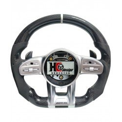 卡夢平把、麂皮、白色定位圈、握把卡夢、銀 (23P)