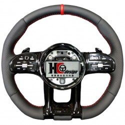 BENZ AMG NAPPA+透氣皮、紅色定位圈、黑