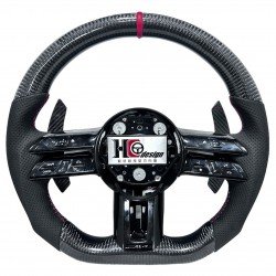 小蜻蜓-卡夢平把 、透氣皮、紅色定位圈、黑