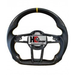 MCLAREN-卡夢平把、透氣皮、黃色定位圈