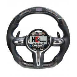 BMW F10 M5款 智慧競技型 LED 透氣皮 卡夢平把方向盤 BMW F10 M5款 智慧競技型 LED 透氣皮 卡夢平把方向盤