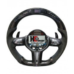 BMW F30 M3款 智慧競技型 LED 左右麂皮 方向盤