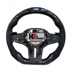 BMW G30 智慧競技型 LED 左右麂皮 變形蟲方向盤 (裸盤)