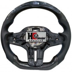 BMW G30 智慧競技型 LED 左右透氣皮 變形蟲方向盤 (裸盤)
