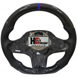 BMW G30 競技型 左右透氣皮 變形蟲方向盤 三色定位圈