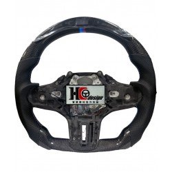 BMW G20 智慧競技型 LED 左右透氣皮 變形蟲方向盤 三色定位圈 (裸盤)