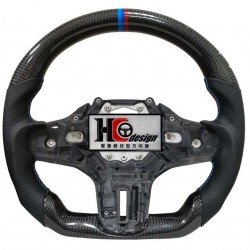 BMW G20 競技型 左右透氣皮 變形蟲方向盤 三色定位圈 (裸盤)