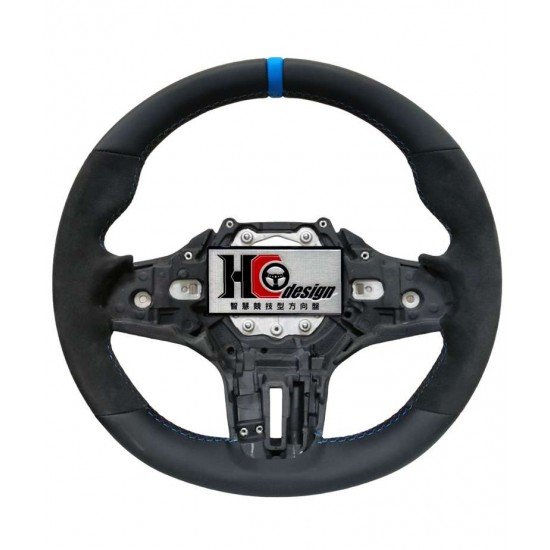 BMW G20 MP款 上下全皮 左右麂皮 方向盤 藍定位圈 (裸盤) BMW G20 MP款 上下全皮 左右麂皮 方向盤 藍定位圈 (裸盤)