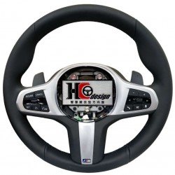 BMW G20 全皮方向盤 銀色撥片 震動 黑線