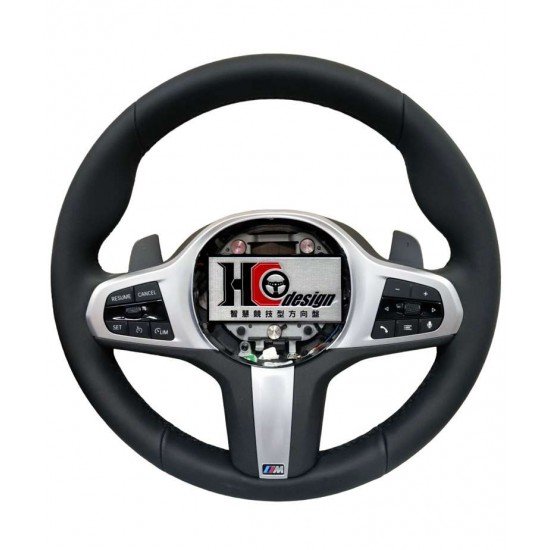 BMW G20 全皮方向盤 銀色撥片 震動 黑線 BMW G20 全皮方向盤 銀色撥片 震動 黑線